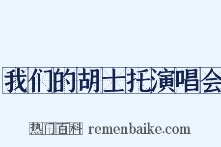 我们的胡士托演唱会是什么意思的图片